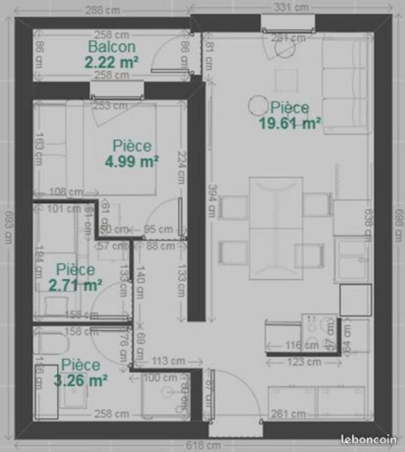Appartement 3 Pieces, 2 Chambres Au Coeur De La Station Génos Dış mekan fotoğraf